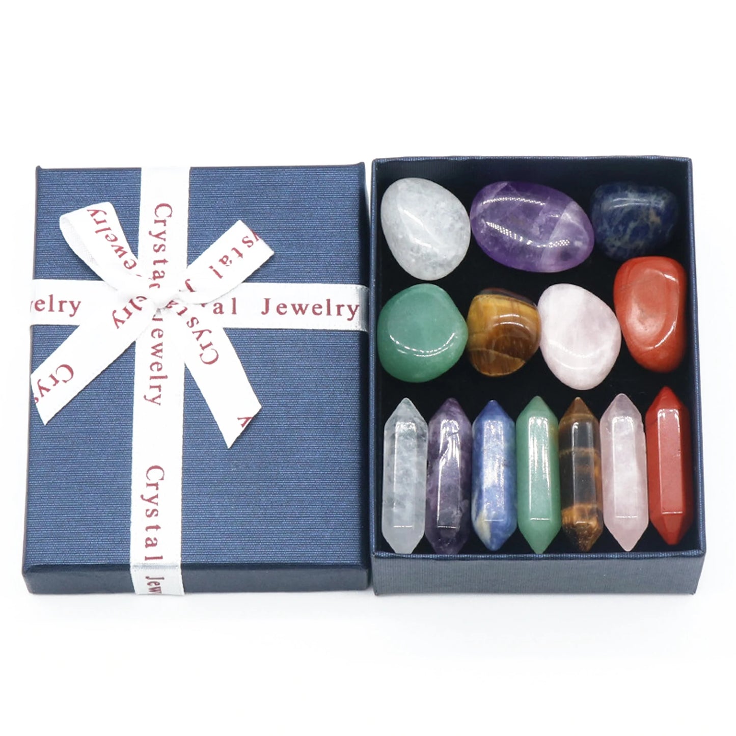 7 Healing Crystals and Healing Stones, Gemstones and Crystals for Beginners, Chakra Stones and Crystals Set, Crystal Kit